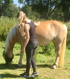 A quiet moment with a pony at The Listening Room